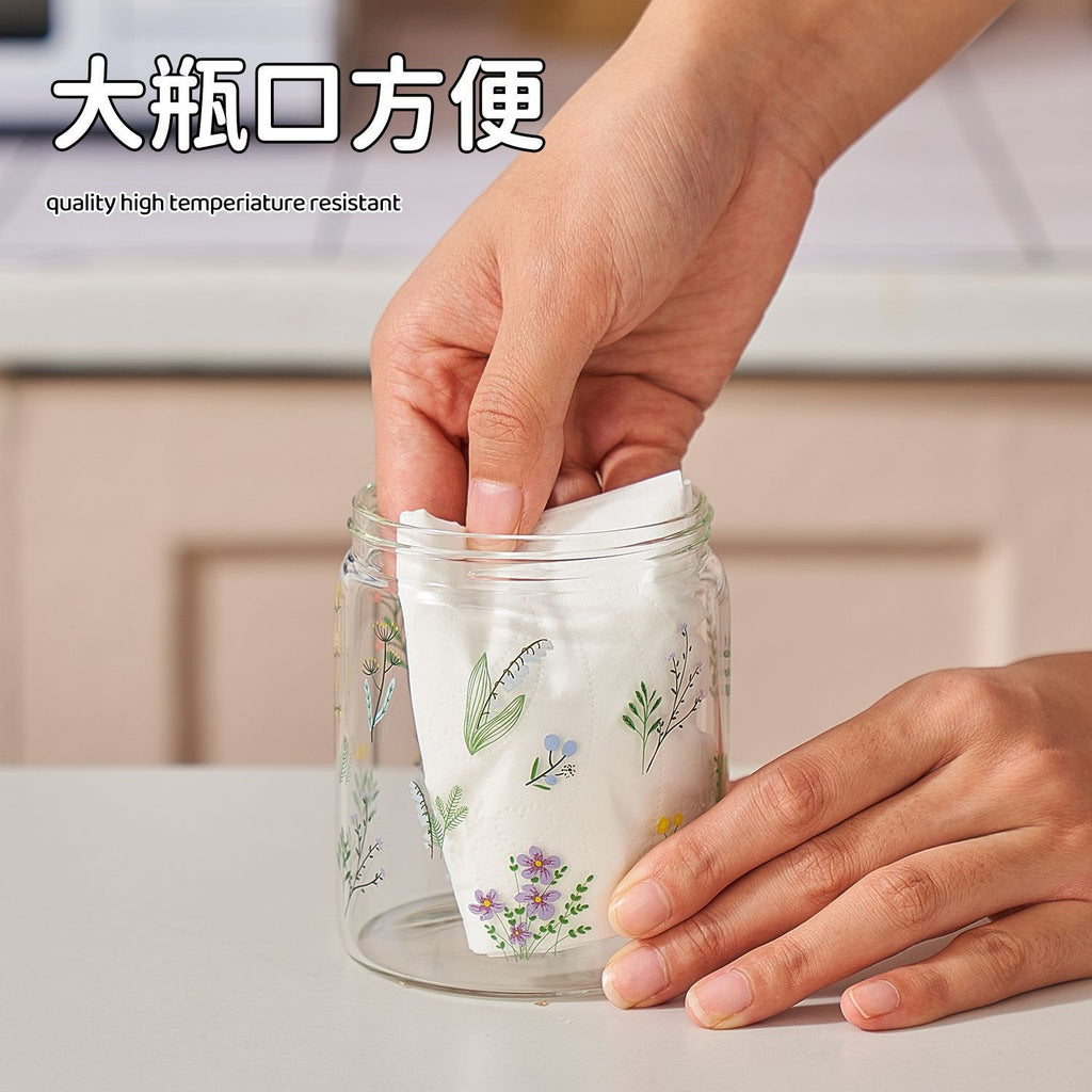 Kitchen Seasoning Box Household Combination Seasoning Jar Large Capacity Borosilicate Glass Salt Jar Seasoning Bottle Msg Seasoning Box