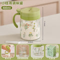 Kitchen Seasoning Box Household Combination Seasoning Jar Large Capacity Borosilicate Glass Salt Jar Seasoning Bottle Msg Seasoning Box